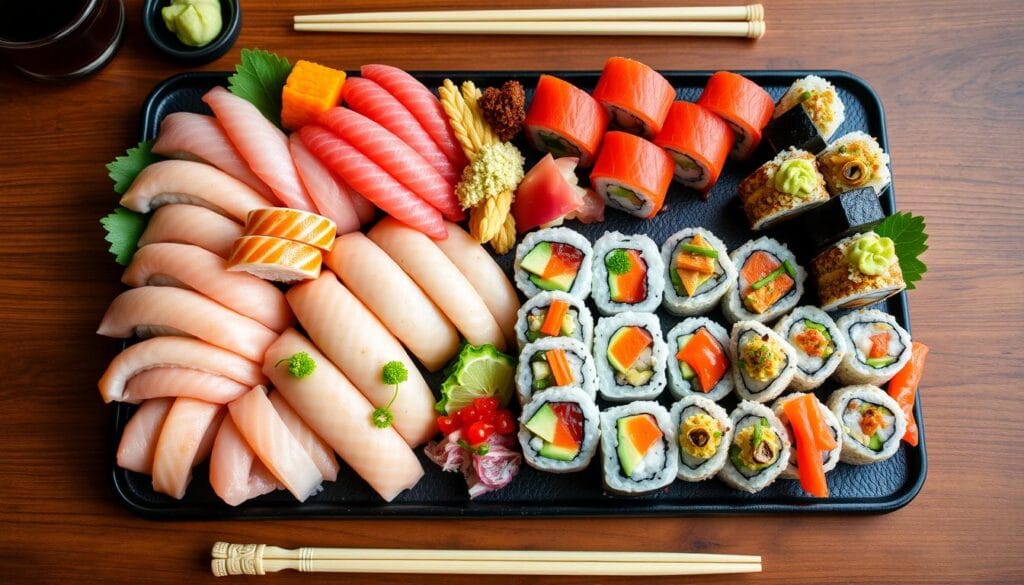 traditional and fusion sushi